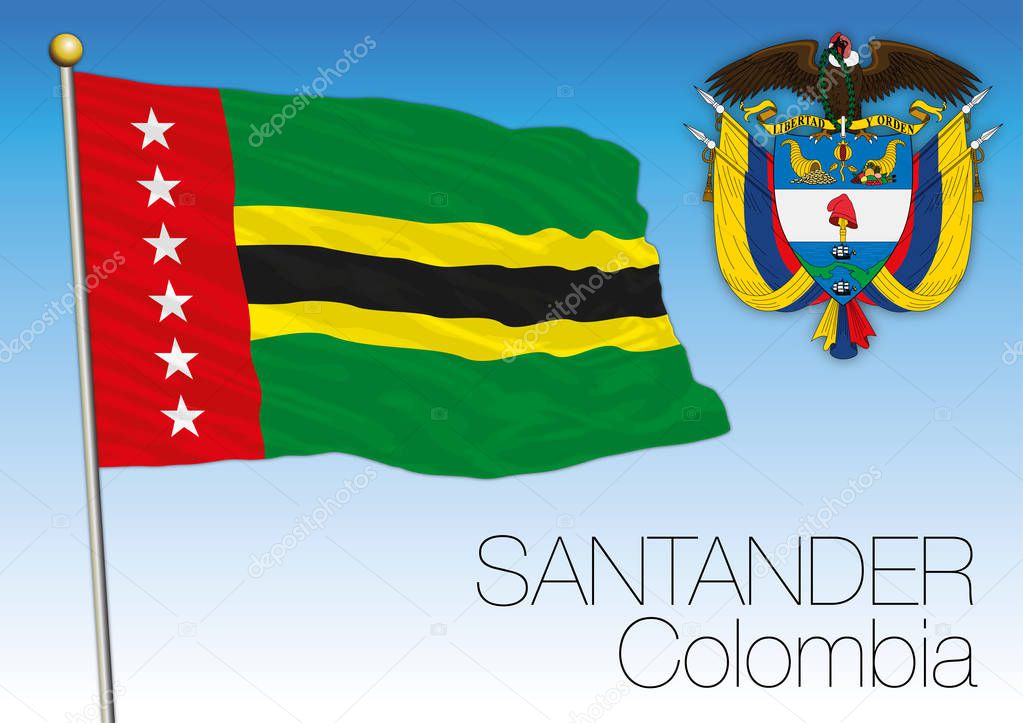 Santander regional flag, Colombia