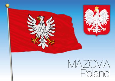 Mazovia bölgesel bayrak, Polonya
