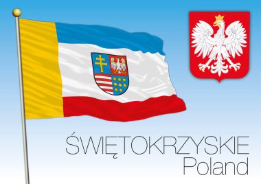 Switokrzyskie regional flag, Poland clipart