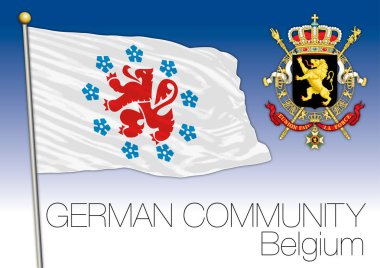 Alman toplumuna bölgesel bayrak, Belçika