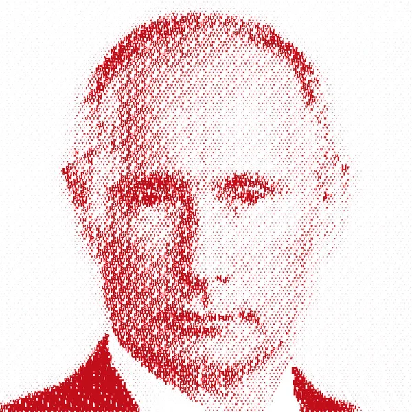 MOSCÚ, FEDERACIÓN RUSA - AÑO 2017 - Retrato de Vladimir Putin, presidente ruso — Vector de stock