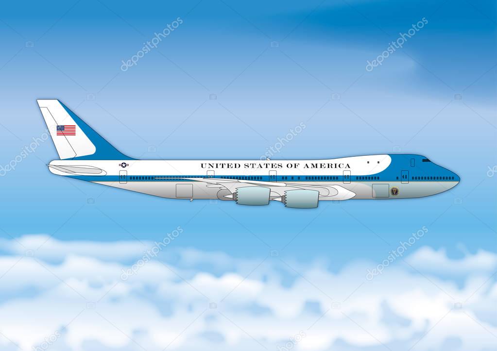Air Force One, Boeing 747, US Presidential representation airplane
