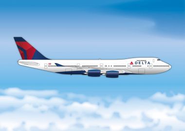 Delta Havayolları, Boeing 747, havayolu yolcu uçağı