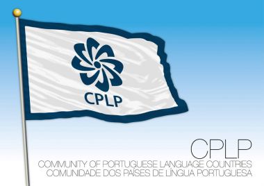 Cplp flag, Portuguese speaking country organizations clipart