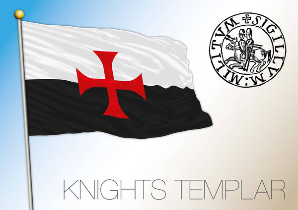 Historical flag of the Knights Templar