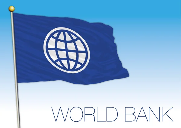 World Bank flag, international organization — Stock Vector