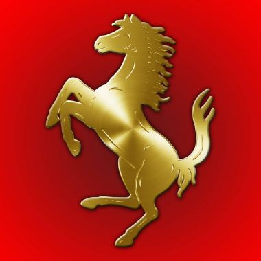 Atın sembolü Ferrari arabalar, İtalya