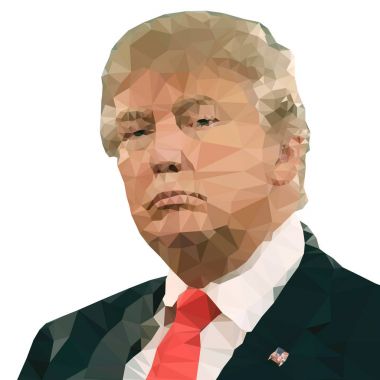Washington, Amerika Birleşik Devletleri, yıl 2017, Donald Trump, bizi Başkan, illüstrasyon ve grafik hazırlama portre