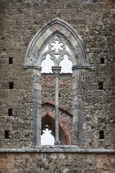 San Galgano opatství, Toskánsko, Itálie — Stock fotografie