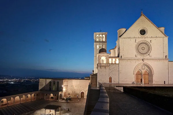 Basilica of St. Francis, Assisi, Italien — Stockfoto