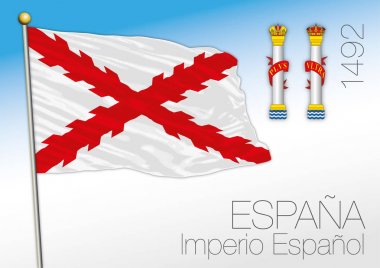 İspanyol İmparatorluğu tarihi bayrak, 1492, İspanya