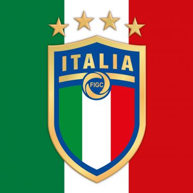 Yeni logo İtalyan Futbol Federasyonu FIGC İtalyan bayrağı