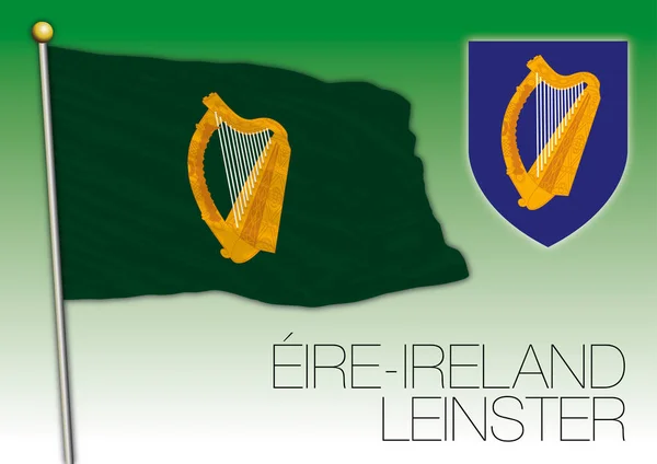 Leinster regional flag, eire, irland — Stockvektor