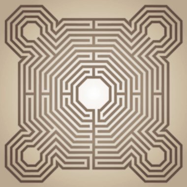 Reims, Fransa'nın Katedrali labirent