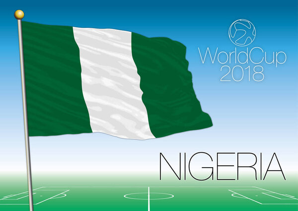 Nigeria flag, 2018 World Cup