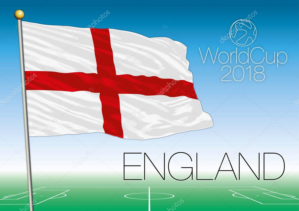 England flag, 2018 World Cup — Stock Vector © frizio #173926652