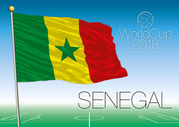 Senegal flag, 2018 World Cup