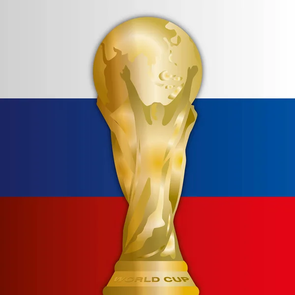 Russia bandiera, Coppa del Mondo 2018 — Vettoriale Stock