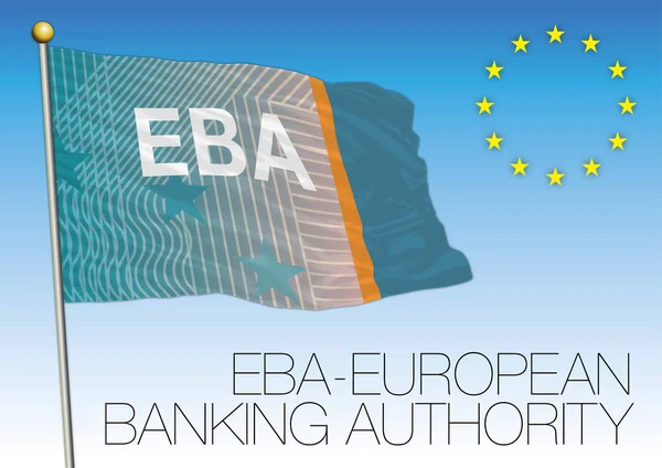 Avrupa bankacılık yetkilisi bayrak, Avrupa Birliği — Stok Vektör