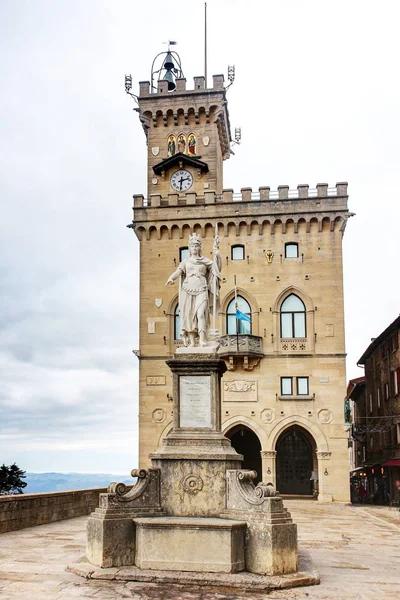 Republika San Marino Symbol Socha Svobody Památník Malého Národa — Stock fotografie