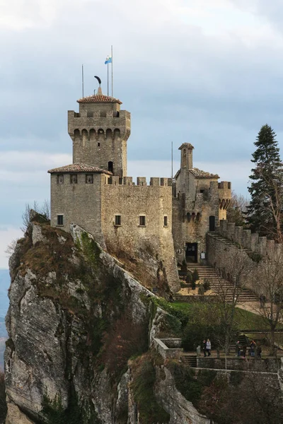 Republika San Marino Cesta Tower Památník Města — Stock fotografie