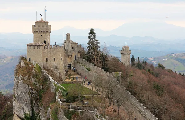 Republiek San Marino Cesta Toren Het Monument Van Stad — Stockfoto