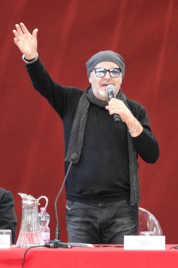 Modena, İtalya - 17 Ocak 2018 - müzisyen Vasco Rossi Modena Fahri vatandaşlık veriyor