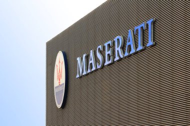Modena, İtalya - Mart 2018 - Fca Maserati fabrika açık günlük, Modena