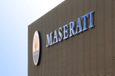 MODENA, ITALY - MARCH 2018 - FCA Maserati factory Open Day, Modena clipart