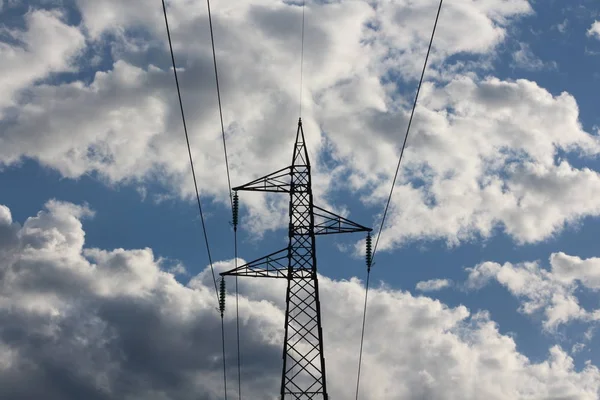 Electric line and sky background