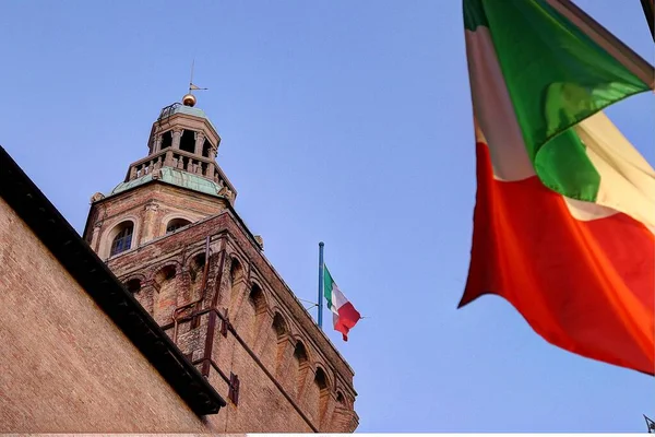 Bologna Italien December 2019 Turistiska Stadslandskap Accursio Palatstorn — Stockfoto