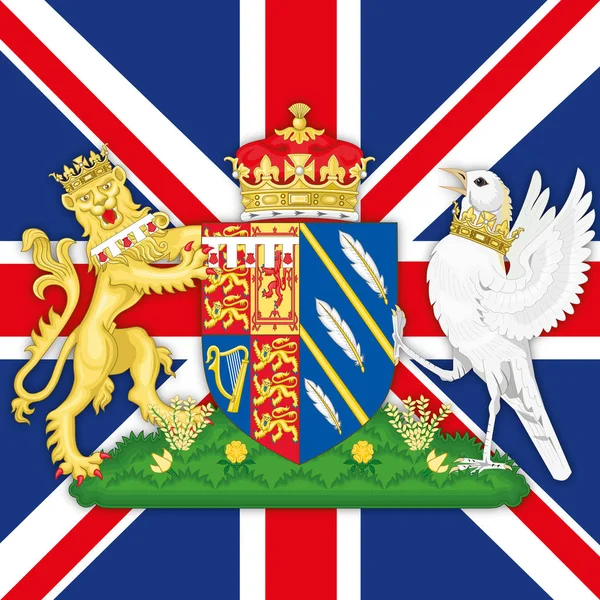 Reino Unido Ano 2020 Brasão Armas Meghan Markle Duquesa Sussex — Vetor de Stock