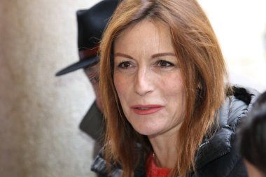 Modena, İtalya, Jan. 19 - 2020 Lucia Bergonzoni, Emilia Romagna Bölgesi Başkanlığı adayı, 2020, editoryal