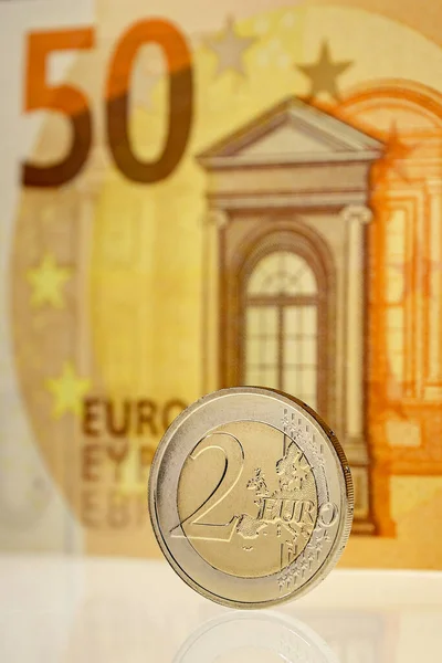 Banconota Euro Moneta Euro — Foto Stock