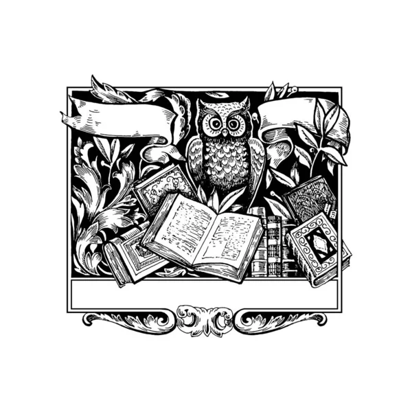 Victoriano barroco ornamento floral patrón decorativo caligrafía remolino marco de filigrana heráldica. Grabado a mano. Ilustración vectorial vintage. Aislado en el campo de tiro blanco . — Vector de stock
