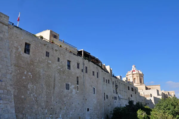Městské hradby v Mdina, Malta 2 — Stock fotografie