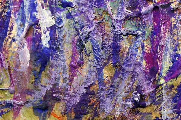 Kağıtta lekeler var. Kağıtta mavi ve mor lekeler var. solgun akrilik boya lekeleri