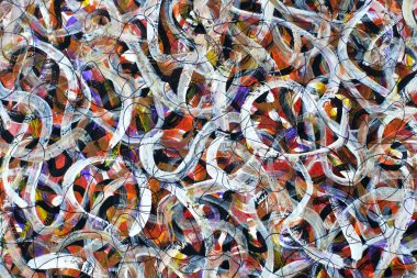 çok katmanlı, çok renkli bir arka plan. bükülmüş beyaz çizgiler. 