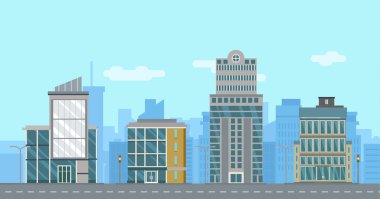 Kentsel düz cityscape