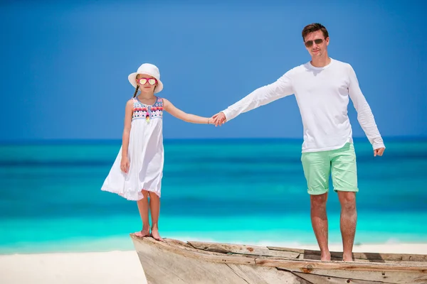 Familie strand vakantie in Afrika — Stockfoto