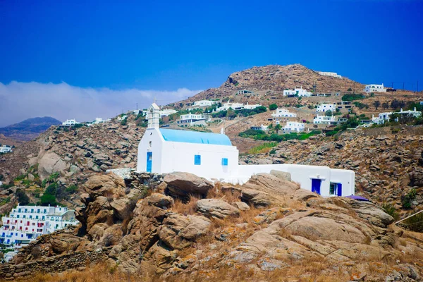 Bellissimo paesaggio sull'isola di Mykonos, Grecia — Foto Stock