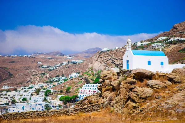 Bellissimo paesaggio sull'isola di Mykonos, Grecia — Foto Stock