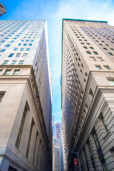 New York Skyscrapers View Upward — Stock Photo, Image