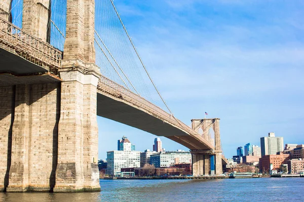 El puente de Brooklyn, Nueva York, EE.UU. —  Fotos de Stock