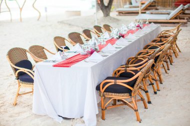 Gün batımında sahilde yaz boş açık hava tablo