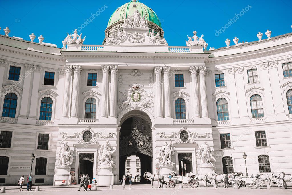 Alte Hofburg in Vienna city at Austria.