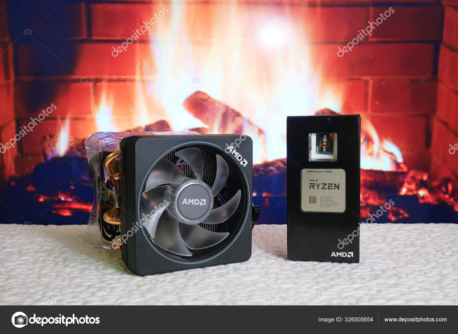 Bucharest Romania December 2019 Amd Ryzen 3700X Cpu Processor Unit