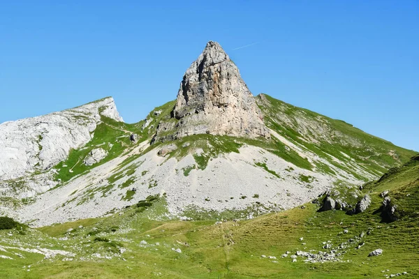 Rosskopf Mountain Peak Rofan Mountain Range Austria Summer Hiking Concept — Φωτογραφία Αρχείου