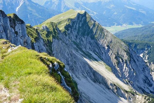 Stuhlbocklkopf Rofan Mountains Austria View Gipfel Summits Ferrata Route — стоковое фото