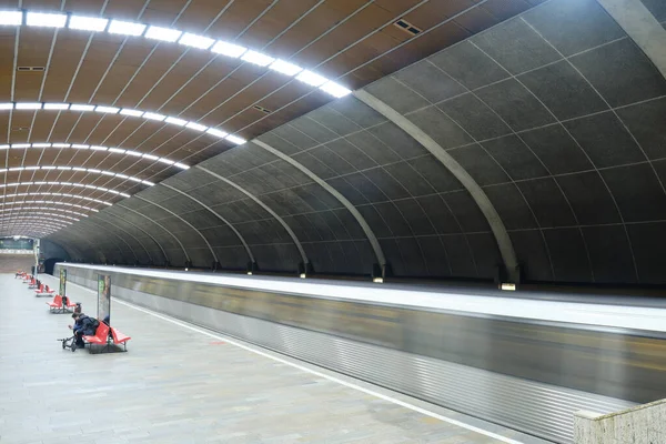 Bucarest Rumania Marzo 2020 Estación Metro Titan Casi Vacía Durante — Foto de Stock